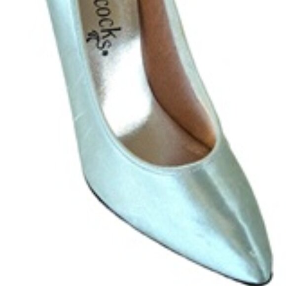 Vtg 1950s Blue Frost Pumps 5 NOS - Picture 4 of 7